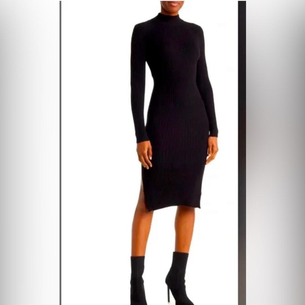 Elegant Black Long Sleeve Dress Magschoni Luxury